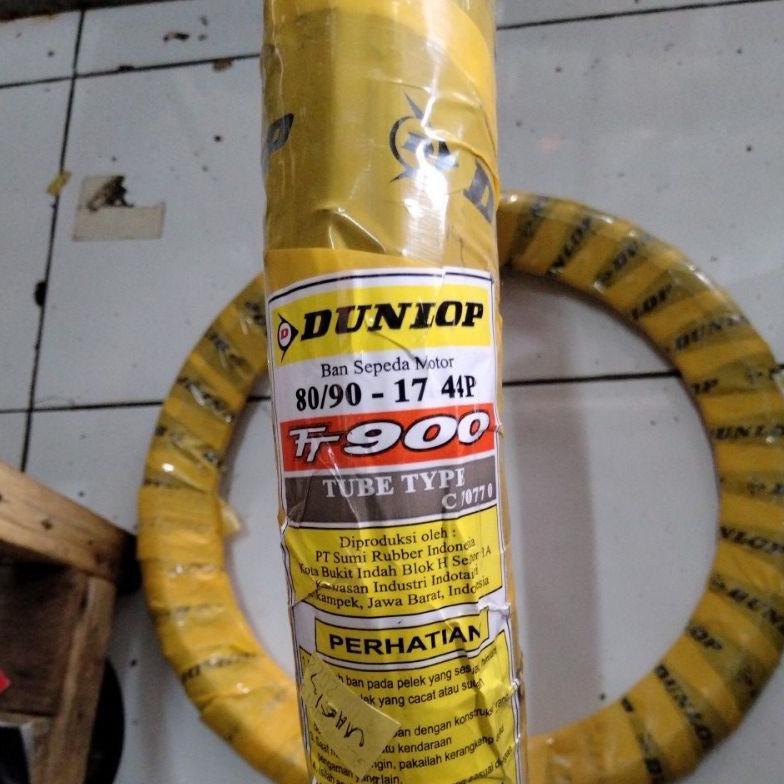 BAN DUNLOP TT900 80/90-17 TUBE TYPE BAN LUAR DEPAN BELAKANG MOTOR BEBEK HONDA TUBETYPE 275 80 90 RIN
