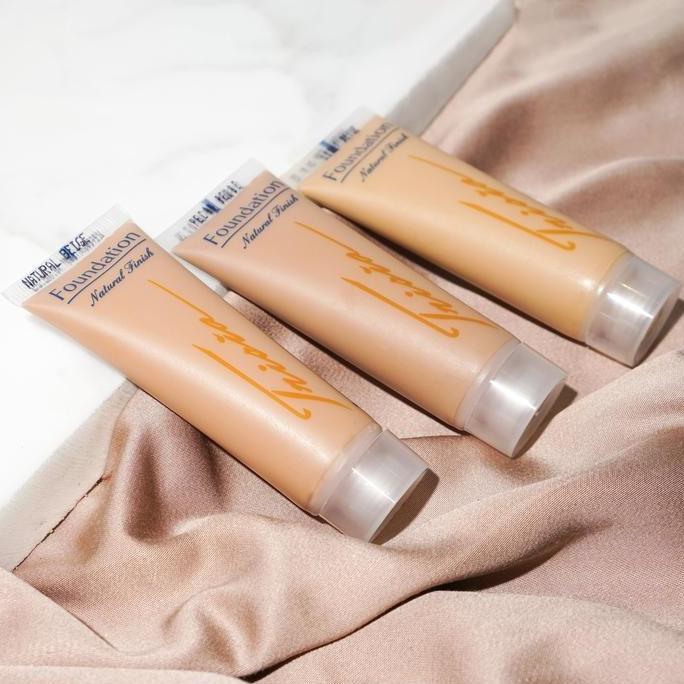 DISKON SPESIAL - Trisia Foundation Natural Finish Liquid Concealer Wajah - Alas Bedak Tidak Lengket 