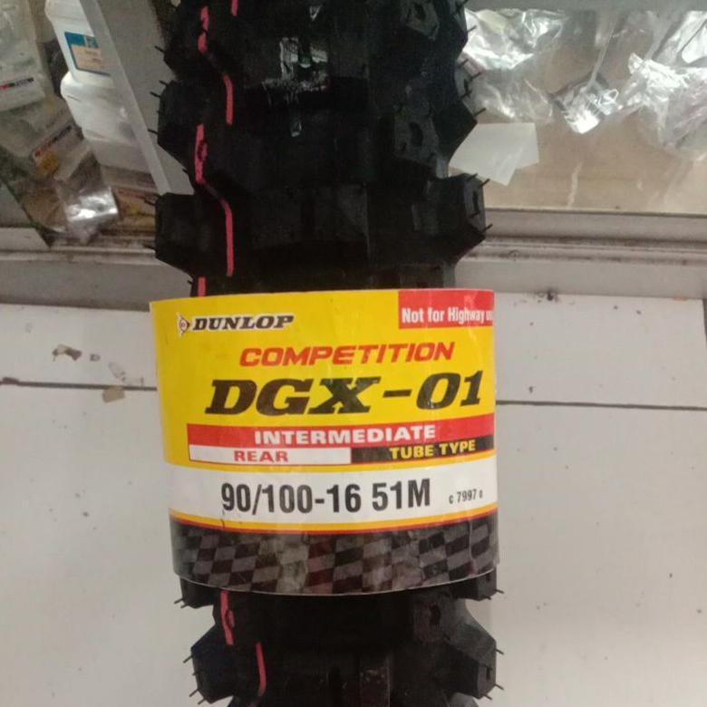 BAN TRAIL DUNLOP 90/100-16 DGX-01 COMPETITION Ban Luar Motor Cross Trail Tril 90 100 Ring 16 DGX 01 