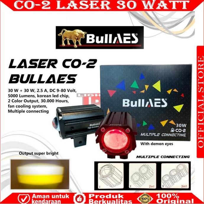 VASRUFK ORIGINAL LAMPU TEMBAK LASER CO-2 MUTIPLE CONNECTING 30 WATT MERK HAPAG  MERK BULLAES X1 LASE