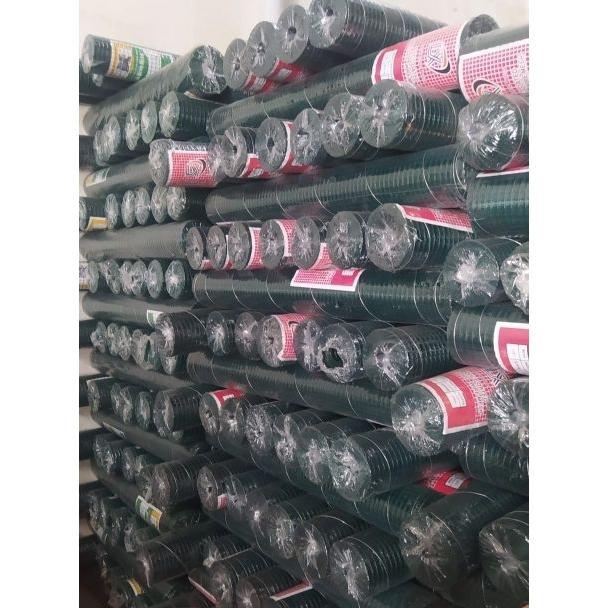 Kawat Loket Pvc Hijau 1/2 Inc 1 Roll 10M | Kawat Kandang Ayam Burung Dan Kawat Pagar
