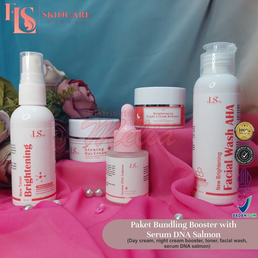Ls Skincare Paket Bundling Booster Dan Serum Dna Salmon