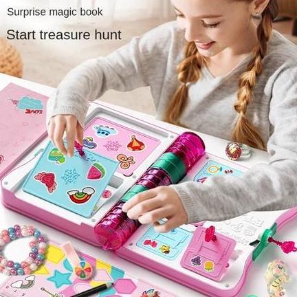 Mainan Surprise Treasure Magic Book // Mainan Hadiah Anak-anak Agenda Aksesoris Kado