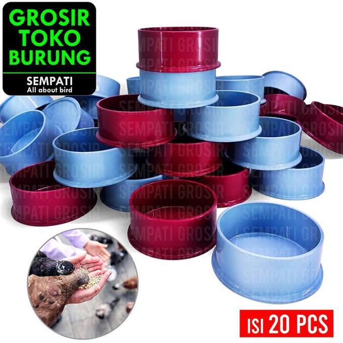 HARGA TERBAIK - SEMPATI GROSIR Tm Cepuk Emboss Ukir Merpati Isi 20 Pcs Tm Merpati Wadah Tempat Makan