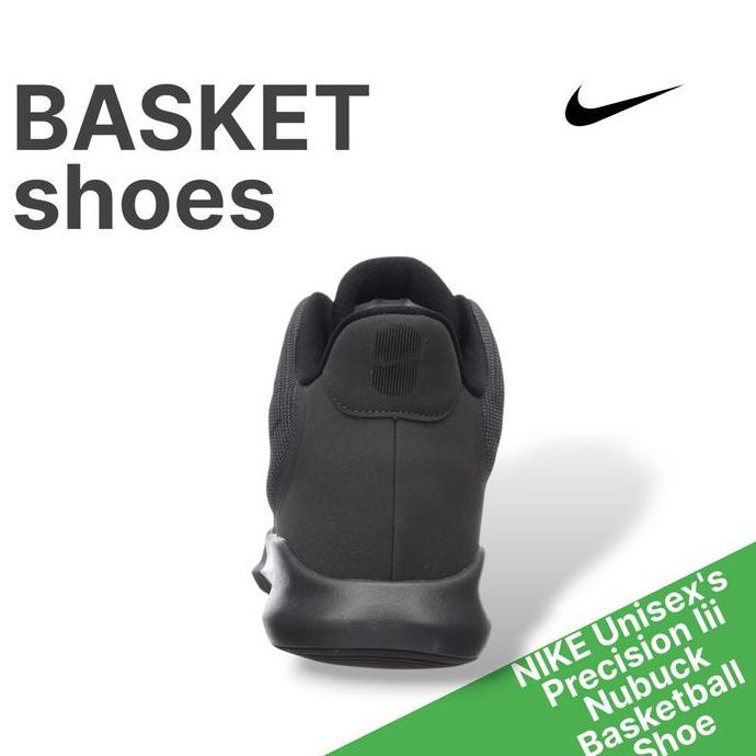 Ready NIKE Unisex's Precision Iii Black Nubuck Basketball