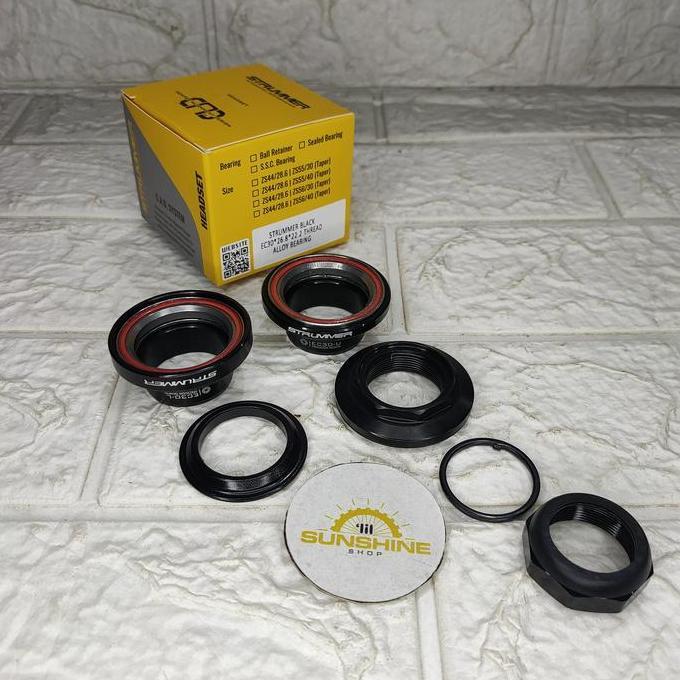 Headset Bearing STRUMMER EC30R Kom Fork Steertube Standard DRAT ULIR 25.4mm Tiang Stem Insert 22.2mm