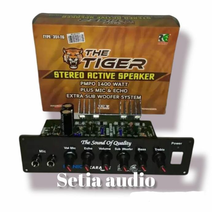 KOQOZIE kit power amplifier aktif speaker stereo mic echo subwoofer Tiger