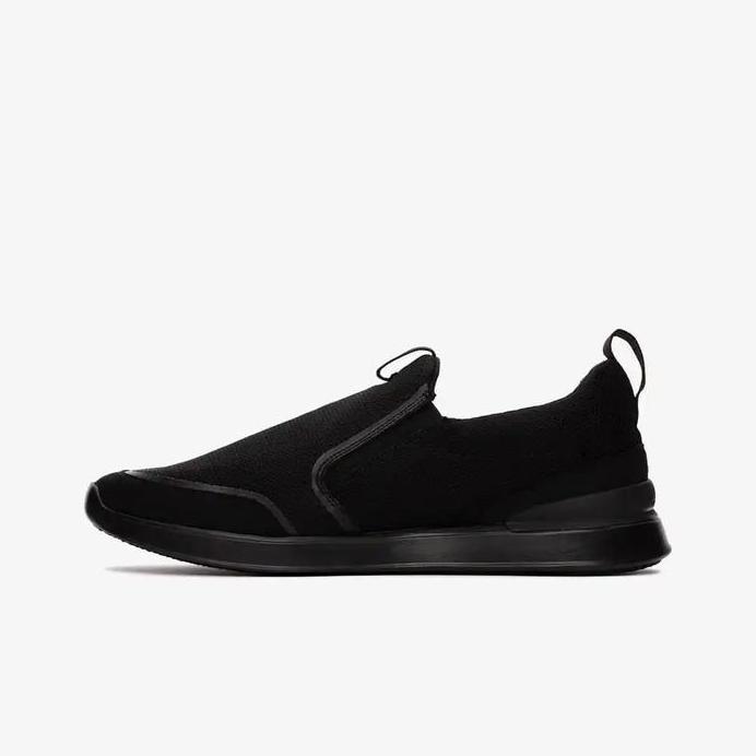 Ready Clarks Men's Slip On LT Ease Original Sepatu Slip On Pria - Black Knit