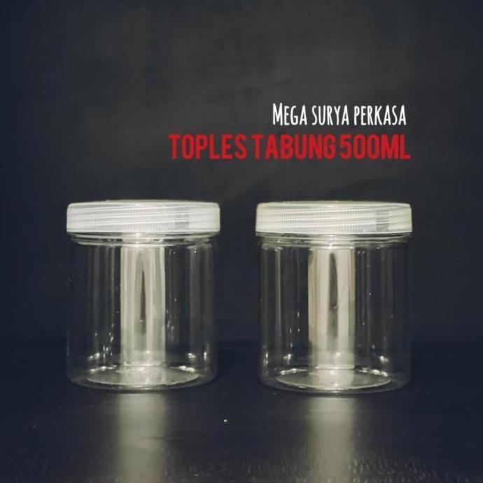 Toples Tabung 500 ml/Toples 500 ml/Toples kue/Toples Plastik