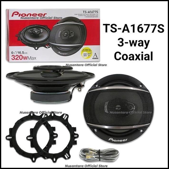 TERLARIS SPEAKER COAXIAL 3 WAY PIONEER TS-A1667S / SPEAKER MOBIL UNIVERSAL