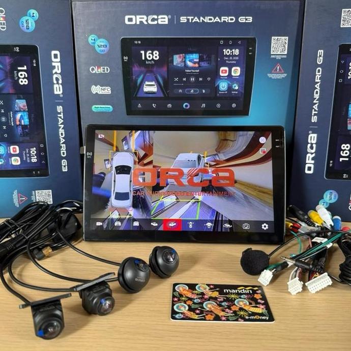 Head Unit Android Orca 9" Ram 4Gb + 128Gb Rom Orca New Standard G3 Ram 4/128 Gb Nfc