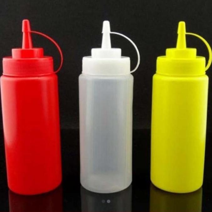 Botol Sauce JD-BSD24 Yellow,Clear,Red Kap: 24oz