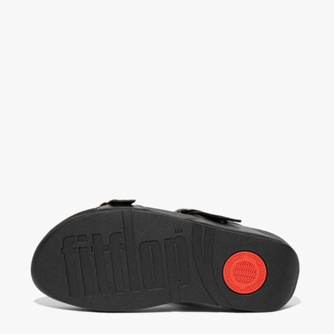 Ready Fitflop Lulu Adjustable LT-SD ES7-090 Sandal Wanita Ori Leather-Black