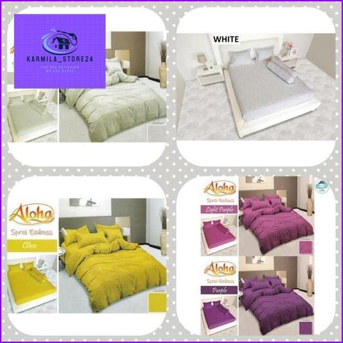 Sprei Polos / Emboss Aloha single 120x200