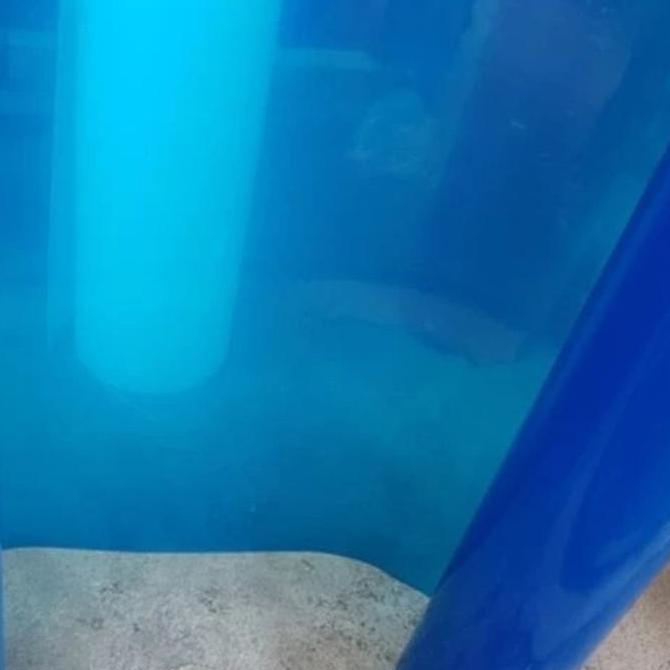 Fiber pagar polos plastik penutup pagar per rol 50 meter murah