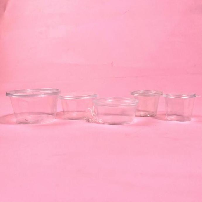 Cup Saus Sambal 25ml - Thinwall Cup Slime Kecil Mini Plastik Tebal