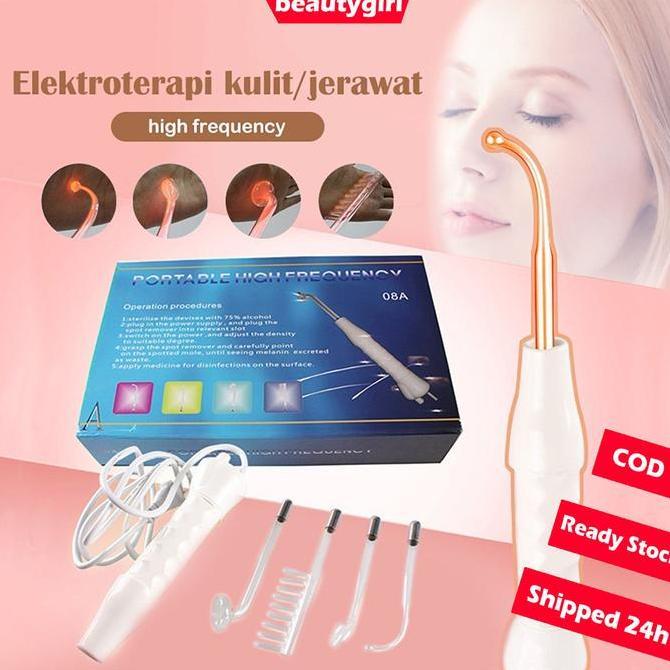 NILKAN 4 in 1 high frequency hf frekuensi tinggi alat facial portable skincare kecantikan salon jera
