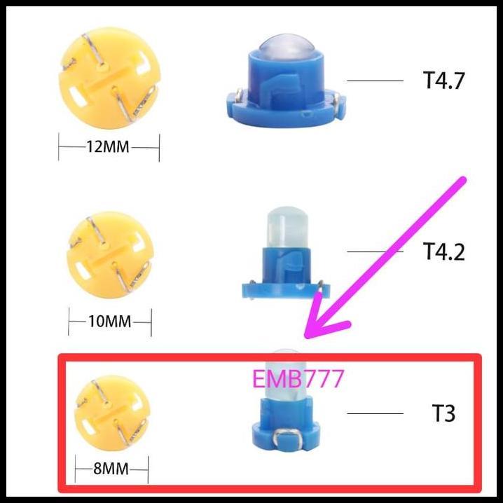 DISKON SOCKET LAMPU T3 BIRU./SOCKET BOHLAMP T3 PANEL AC .SPEEDOMETER.TOYOTA.H 