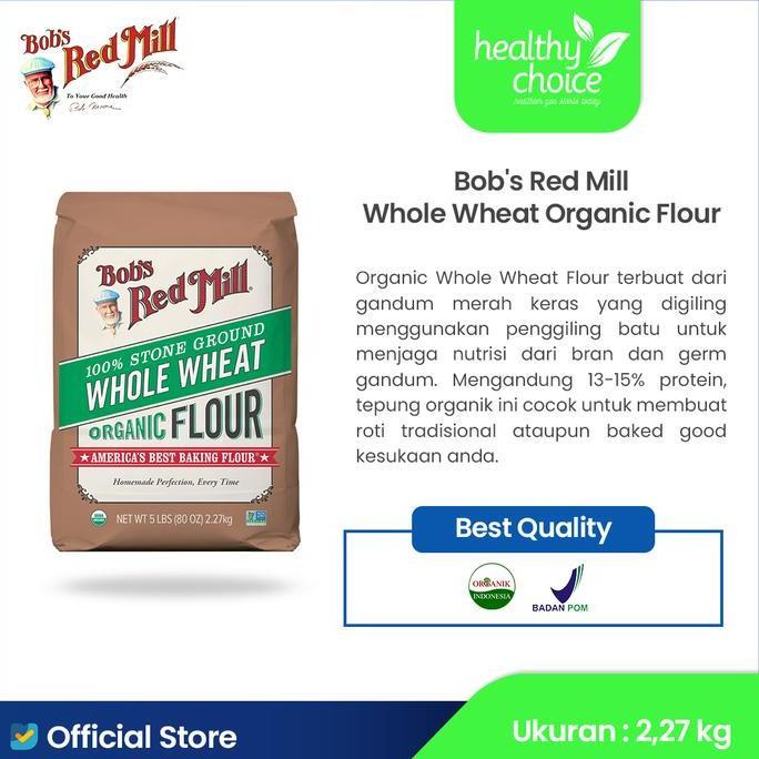 Bob's Red Mill Organic Whole Wheat Flour 2,27 kg