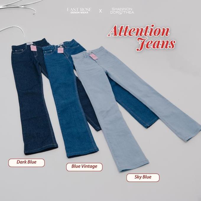 [EastRose] Attention Slim-Fit Jeans [EastRose X Shannon Dorothea] The Denim Club Collection | Celana