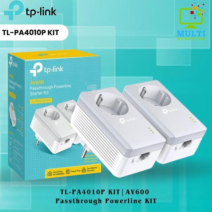 TP-Link TL-PA4010P KIT AV600 Passthrough Powerline KIT