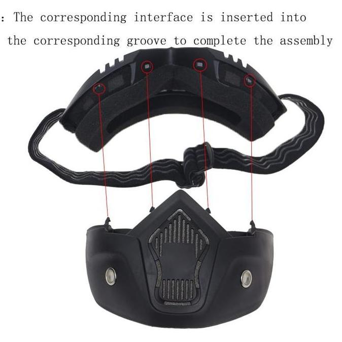 Goggles mask helm Masker motor cross Kacamata Googles Masker Helm Bogo Full