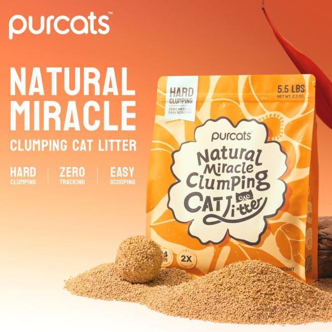 cature - natural miracle clumping cat litter earl grey scent