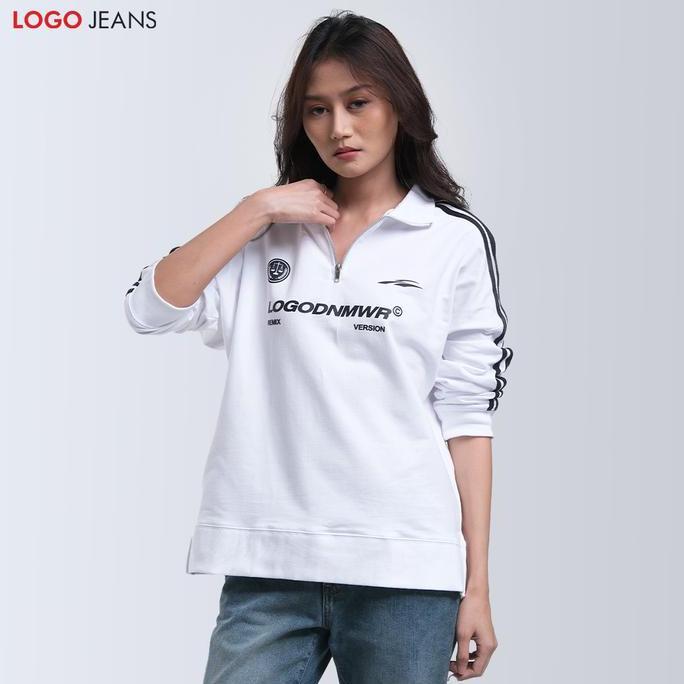 Logo Jeans Sweater Wanita Brielle 34447L1OW
