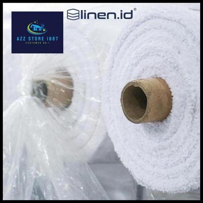 [Bahan Sprei Putih] Kain 100% Cotton Polos 400TC Lebar 300 cm