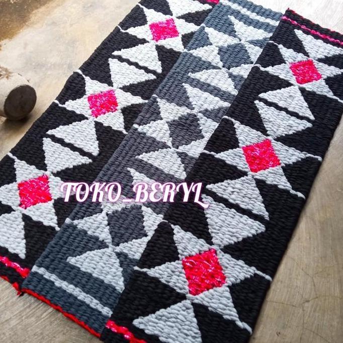 Keset gunungan panjang/keset mushola/keset kain perca