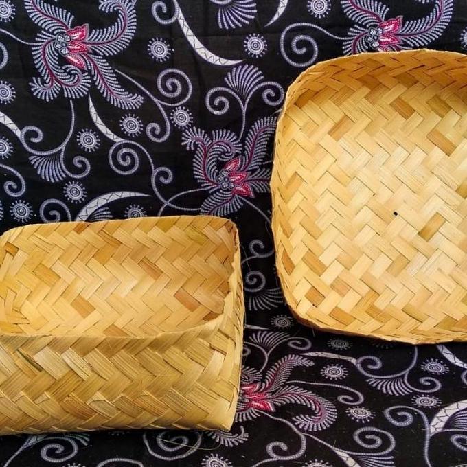 besek 16x16 bambu sepasang