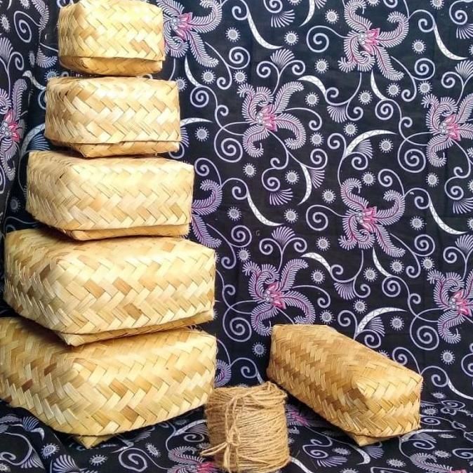 besek 15x15 bambu sepasang