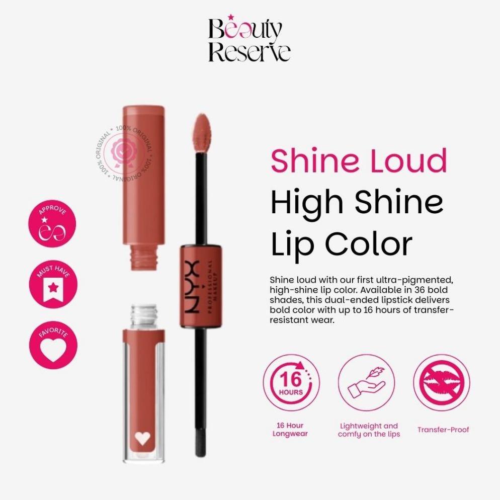 NEW BEAUTY RESERVE - NYX SHINE LOUD PRO PIGMENT LIP SHINE [terbaik][terlaris]