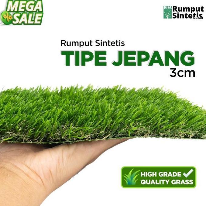 Karpet Rumput Sintetis, Rumput Palsu, Rumput Jepang 3cm