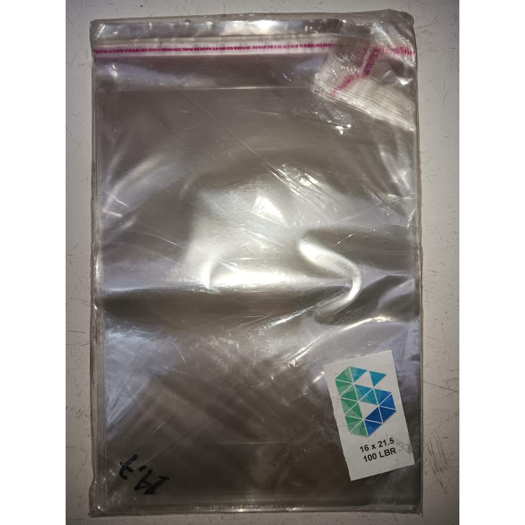PLASTIK BENING OPP 16x21,5 (SEAL /LEM) ISI 100 LEMBAR