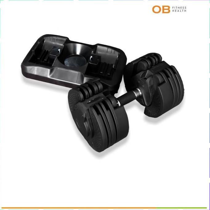 Adjustable Dumbell 20 Kg OB FIT untuk Gym Fitness