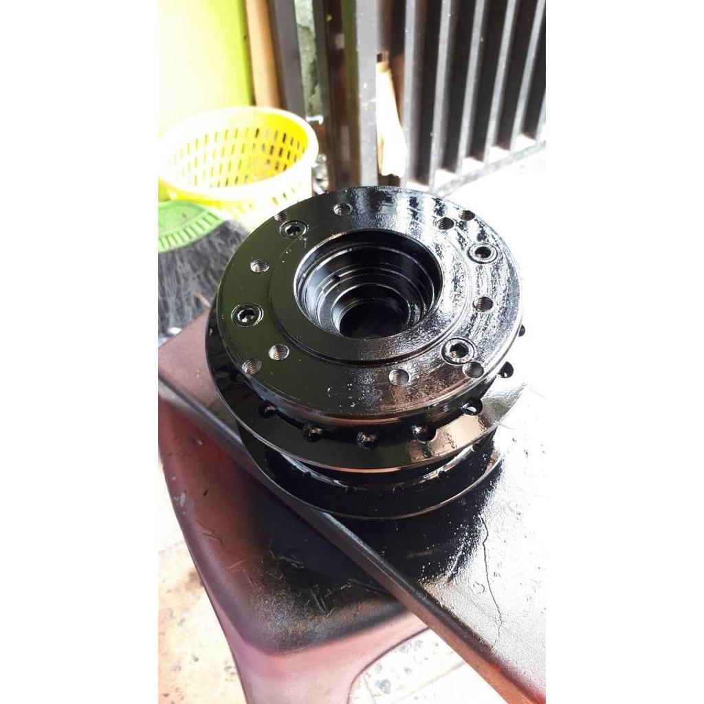 Ready tromol ori scorpio custom double disk hitam