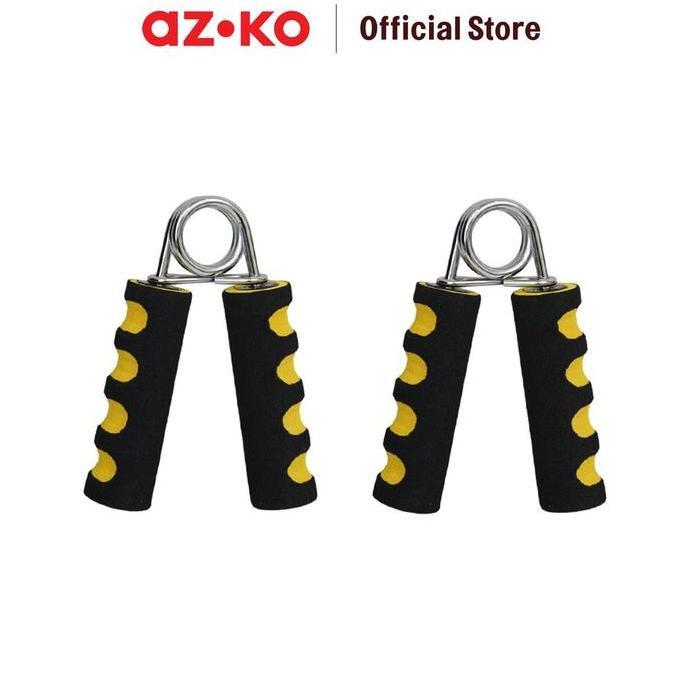 AZKO Kinetic Hand grip Soft - Hitam/Kuning Alat Olahraga Pelatih Otot Tangan Lengan Perlengkapan Fit
