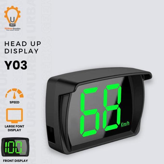 HUD Y03 Non OBD2 Car GPS Head up Display Vehicle Speed