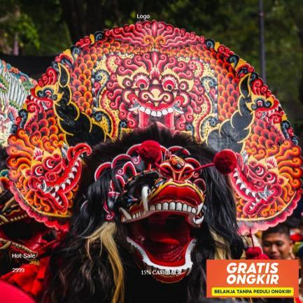 Barongan Caplokan Spon Anak Anak | Barongan Spons.Caplokan.Caplokan Anak.Caplokan Spons | Bisa Cod B