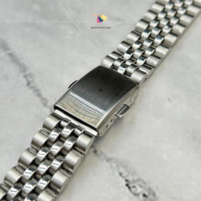 Ready Jubilee Strap Tali Stainless Steel Classic Silver 18MM 20MM 22MM Standard Lug Strap Lurus