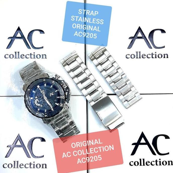Ready JUAL RANTAI JAM TANGAN STAINLES STEEL SILVER AC9205 AC 9205 24MM Orig