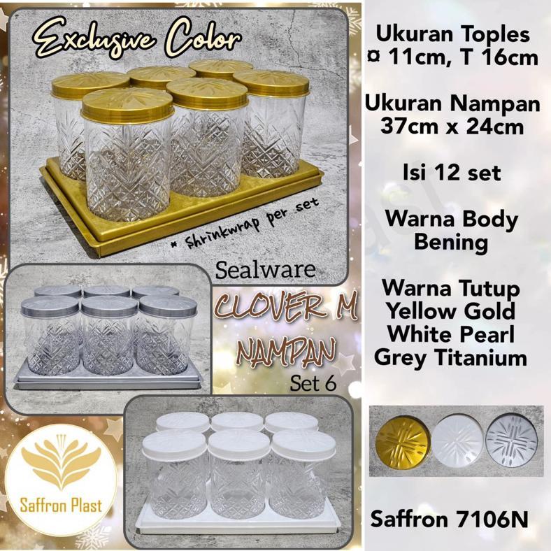 FREE ONGKIR TOPLES DRAT CLOVER SET ISI 6 + NAMPAN / TOPLES LEBARAN / TOPLES HAMPERS / TEMPAT PENYIMP