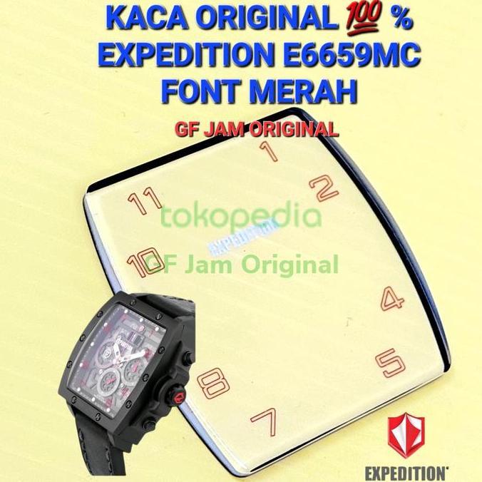 Ready KACA JAM TANGAN EXPEDITION E6659 E 6659 MC ORIGINAL 100% SPARE PART