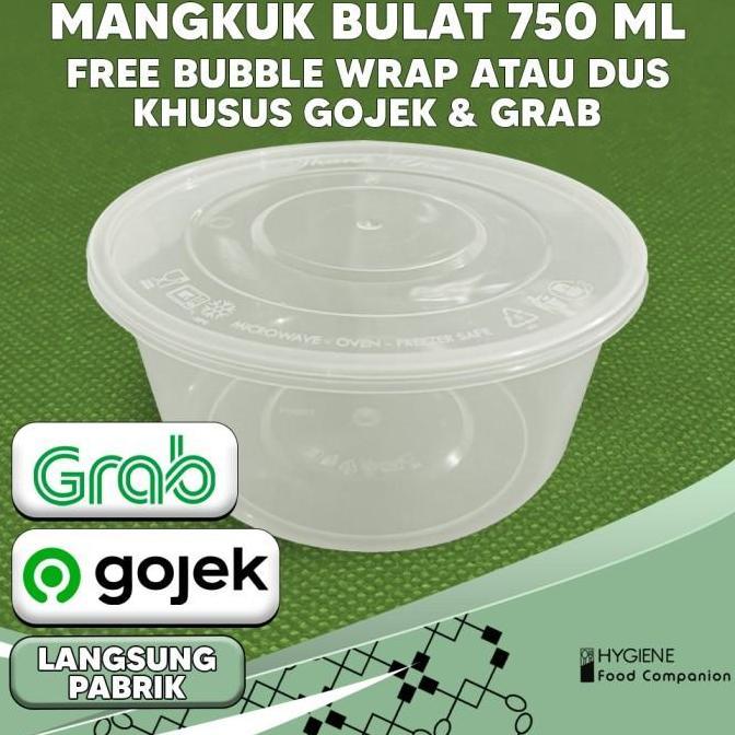 Thinwall Bulat 750 ml Mangkok - Roundbowl 750ml - Mangkok Bulat 750ml