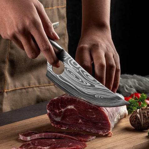 dapur sembelih Boning daging tulang damascus Pattern 256