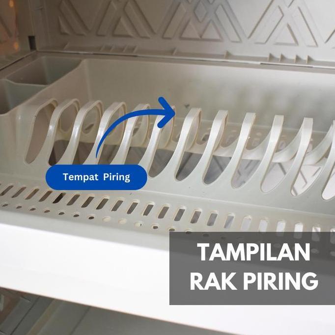 CHIKARA | 4 PINTU 6 PINTU LEMARI PIRING RAK PIRING lemari susun lemari plastik lemari dapur piring P