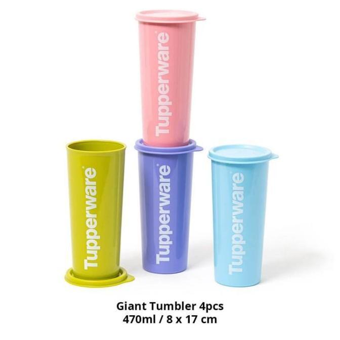 Gelas tupperware giant tumbler 1pcs ungu botol minum
