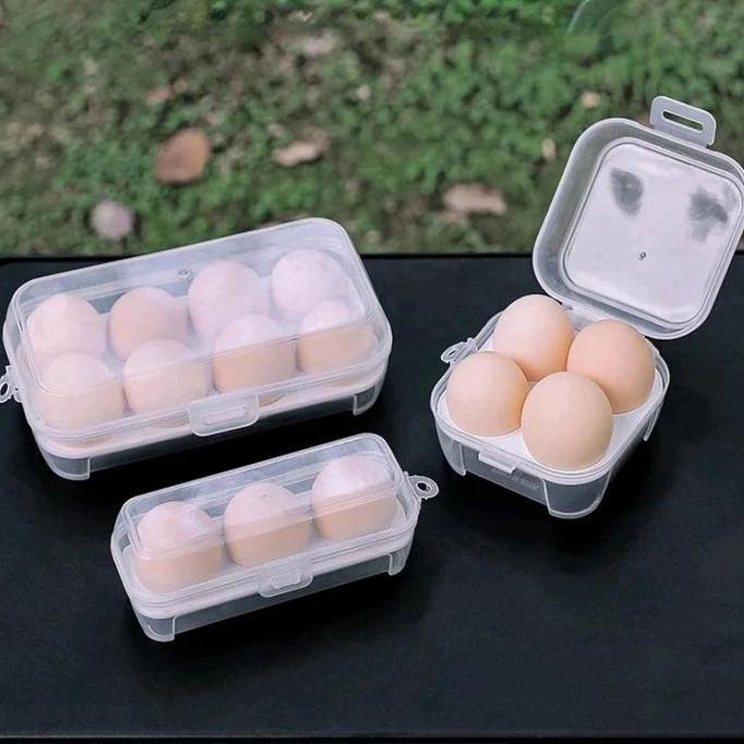 Kotak Telur Travel  Egg Box/ Tempat Penyimpanan Telor Makanan Camping Box Telur Telor