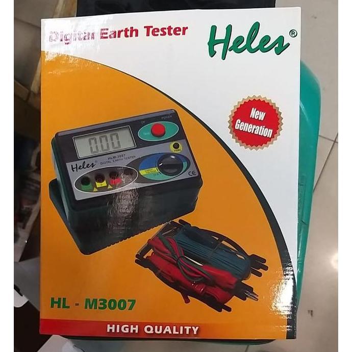 Megger Tanah Digital /Digital Earth Tester Merk Heles